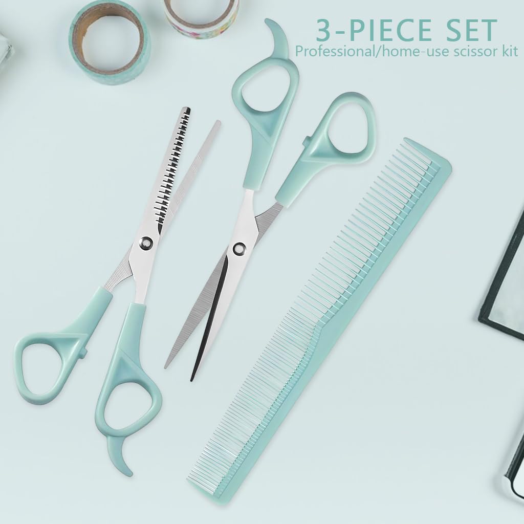 MAYCREATE® Kids Hair Cutting Scissors Kit Thinning Shears and Comb Set Stainless Steel Scissors Hair Dressing Scissors Barber Kit Straight Shears Teeth Scissors Thinning Shears Tools MAYCREATE® Kids Hair Cutting Scissors Kit Thinning Shears and Comb Set Stainless Steel Scissors Hair Dressing Scissors Barber Kit Straight Shears Teeth Scissors Thinning Shears Tools